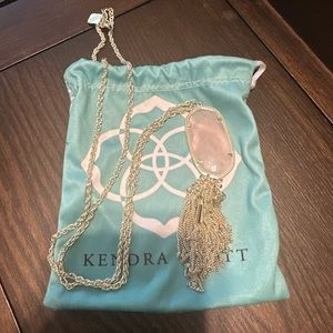 Kendra scott - rose quartz Rayne necklace